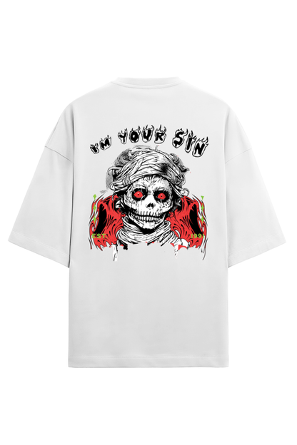 TREDSINS Skull Graphic UNISEX Oversized T-Shirt