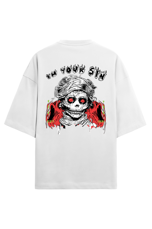 TREDSINS Skull Graphic UNISEX Oversized T-Shirt